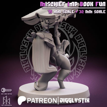 Mischief Imp Book Fun Miniature - by Jigglystix