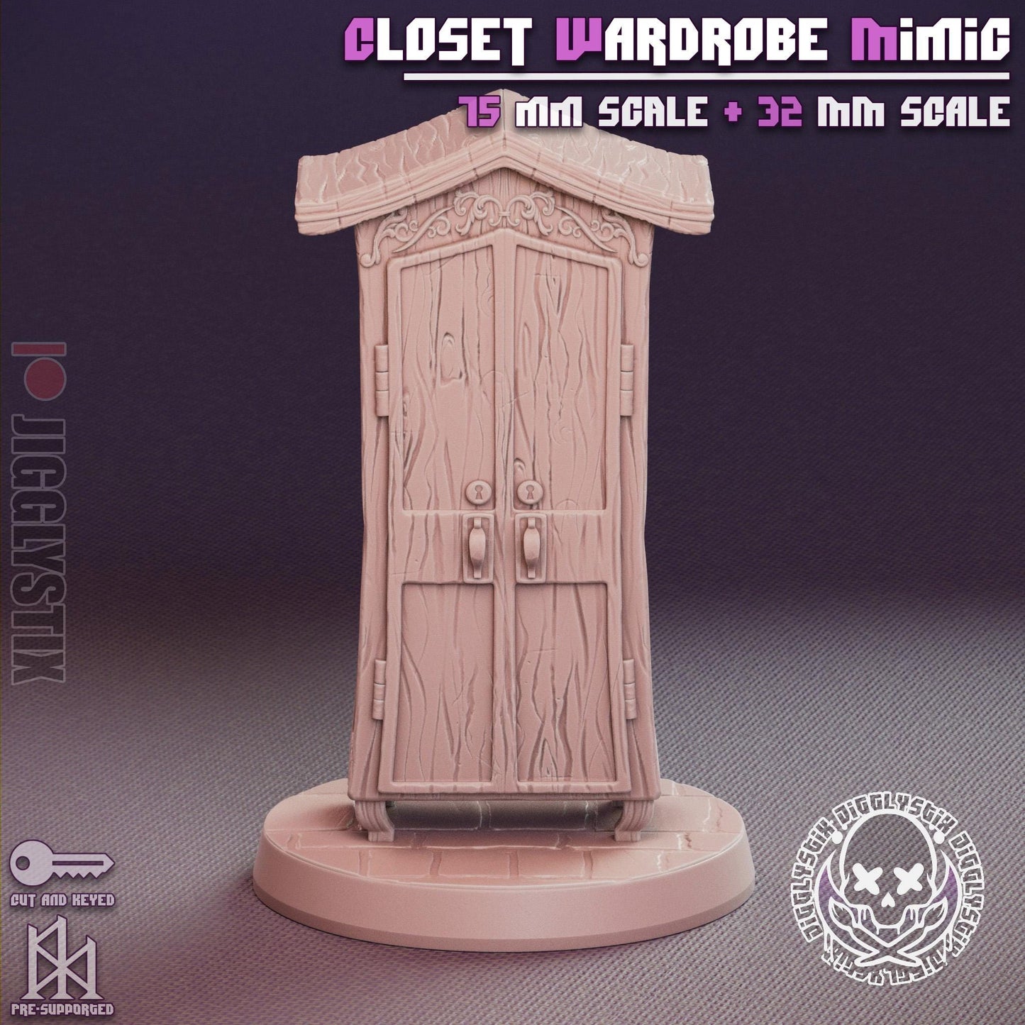Closet Wardrobe Mimic Miniature - by Jigglystix
