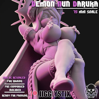 Demon Nun Daruka Miniature - by Jigglystix