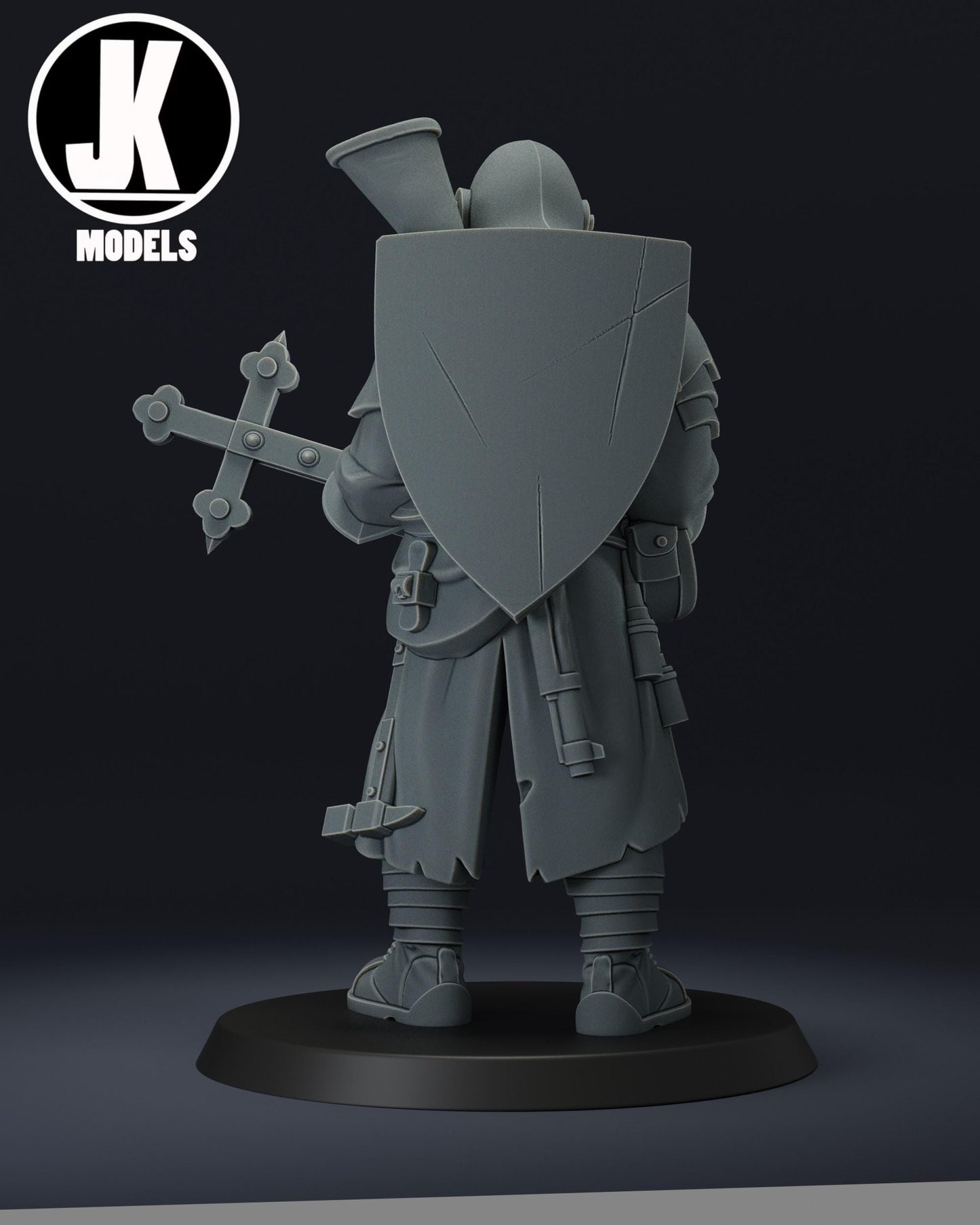 Trench Soldier with Cross-maul Miniature - JK Remo Models