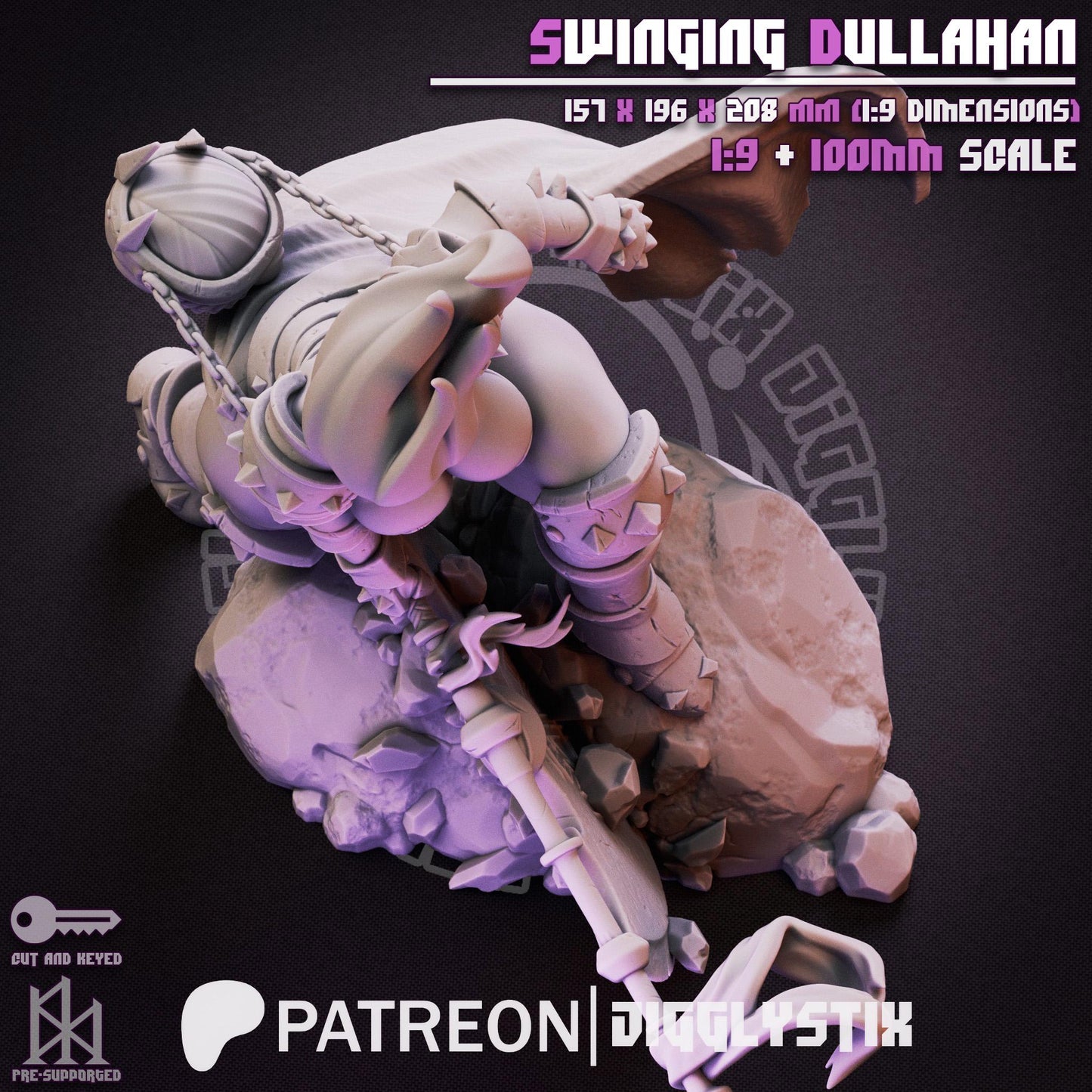 Swinging Dullahan Miniature - by Jigglystix