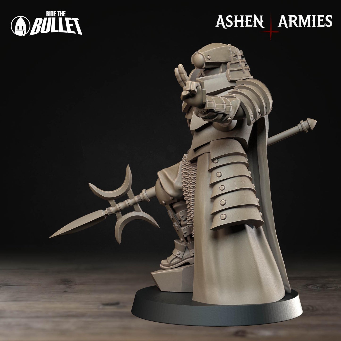 Holy Shogunate Observer Miniature - Ashen Armies by Bite the Bullet