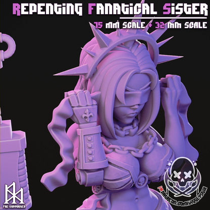 Repenting Fanatical Sister Miniature - by Jigglystix