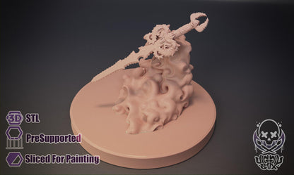 Flying Animated Sword Miniature - by Jigglystix