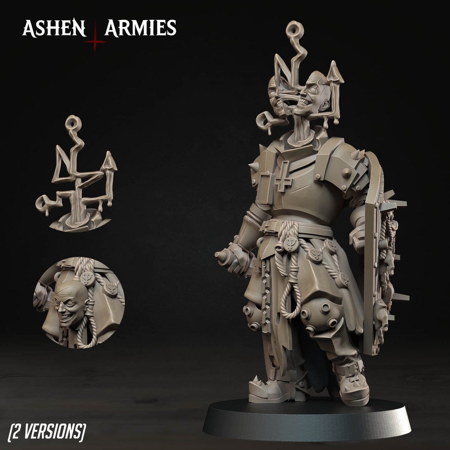 Hellbound Apostasy Heretic Chorister Miniature - Ashen Armies by Bite the Bullet