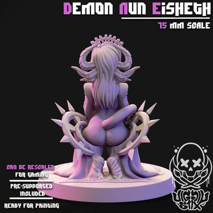 Demon Nun Eisheth Miniature - by Jigglystix