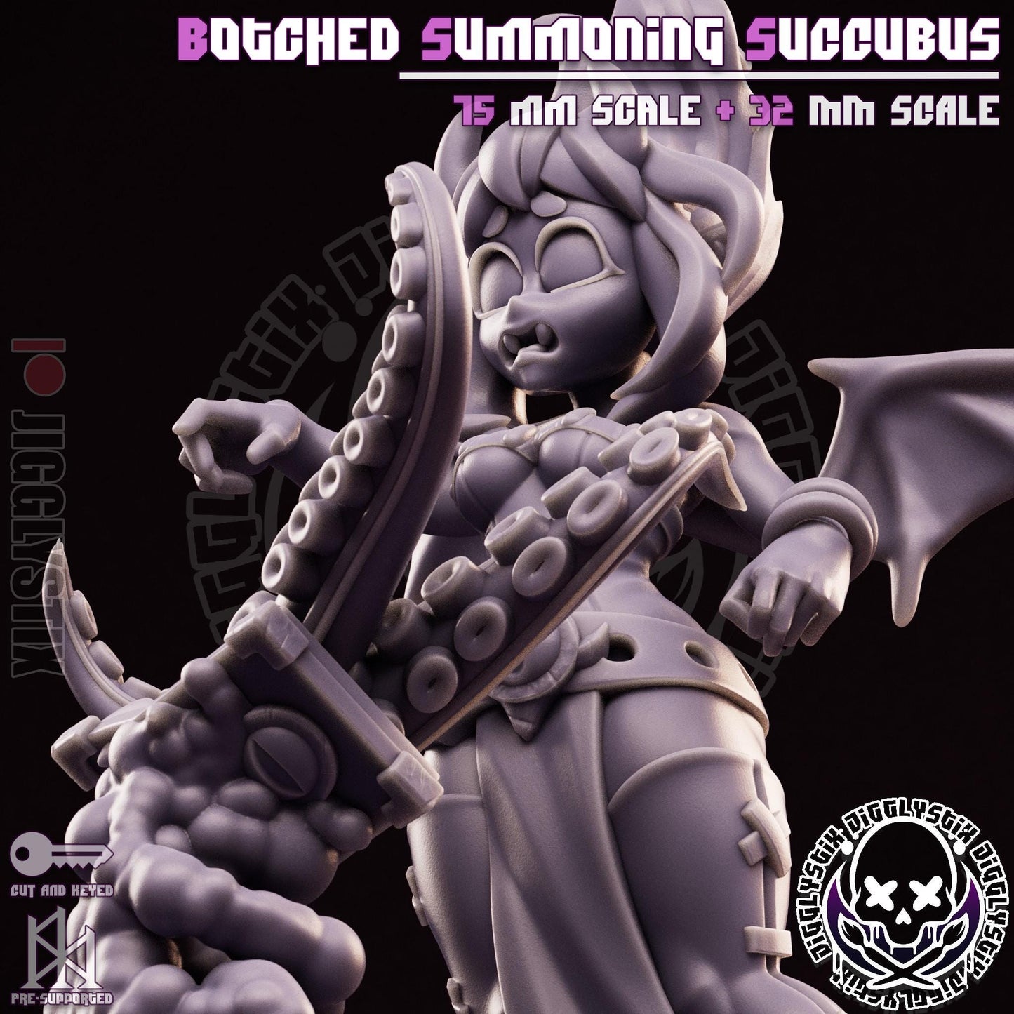 Botched Summoning Succubus Miniature - by Jigglystix