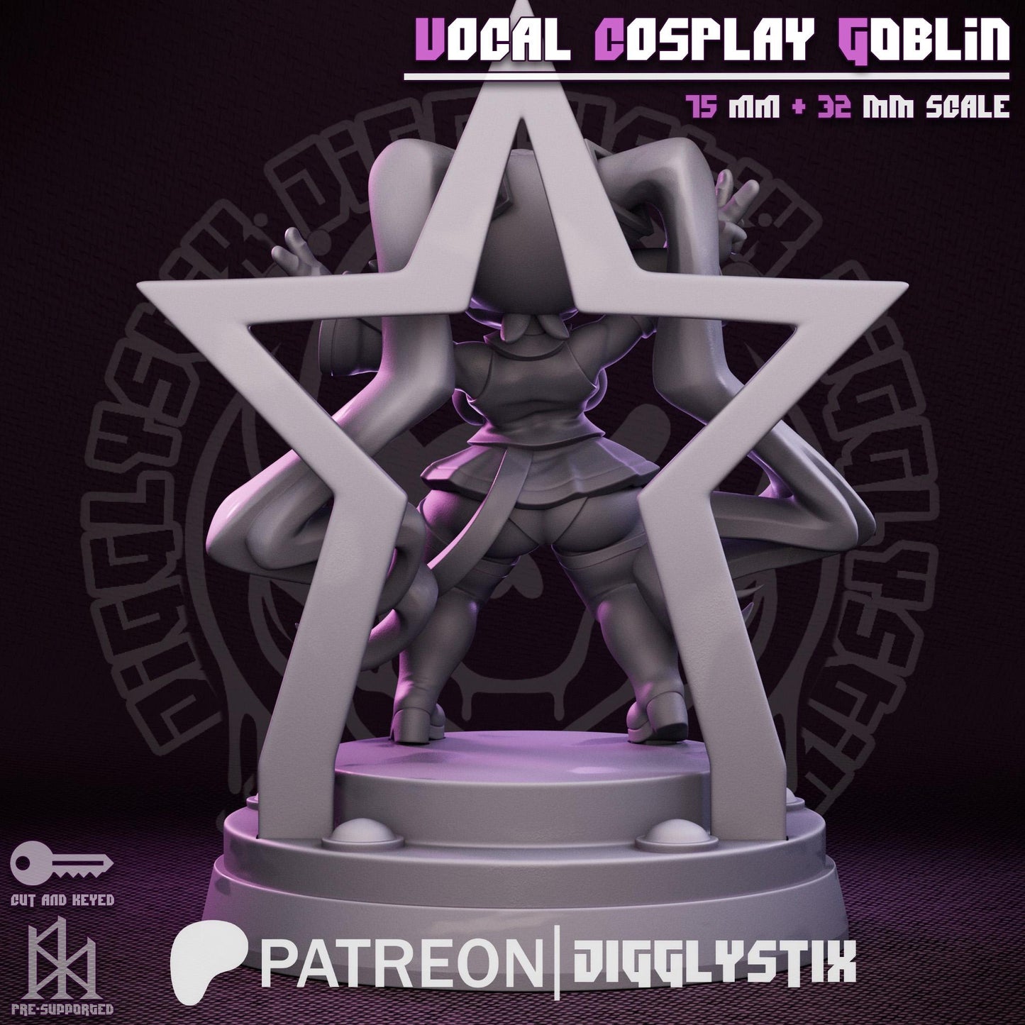 Vocal Cosplay Goblin Miniature - by Jigglystix