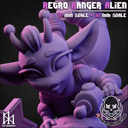 Retro Alien Ranger Gobbo Miniature - by Jigglystix