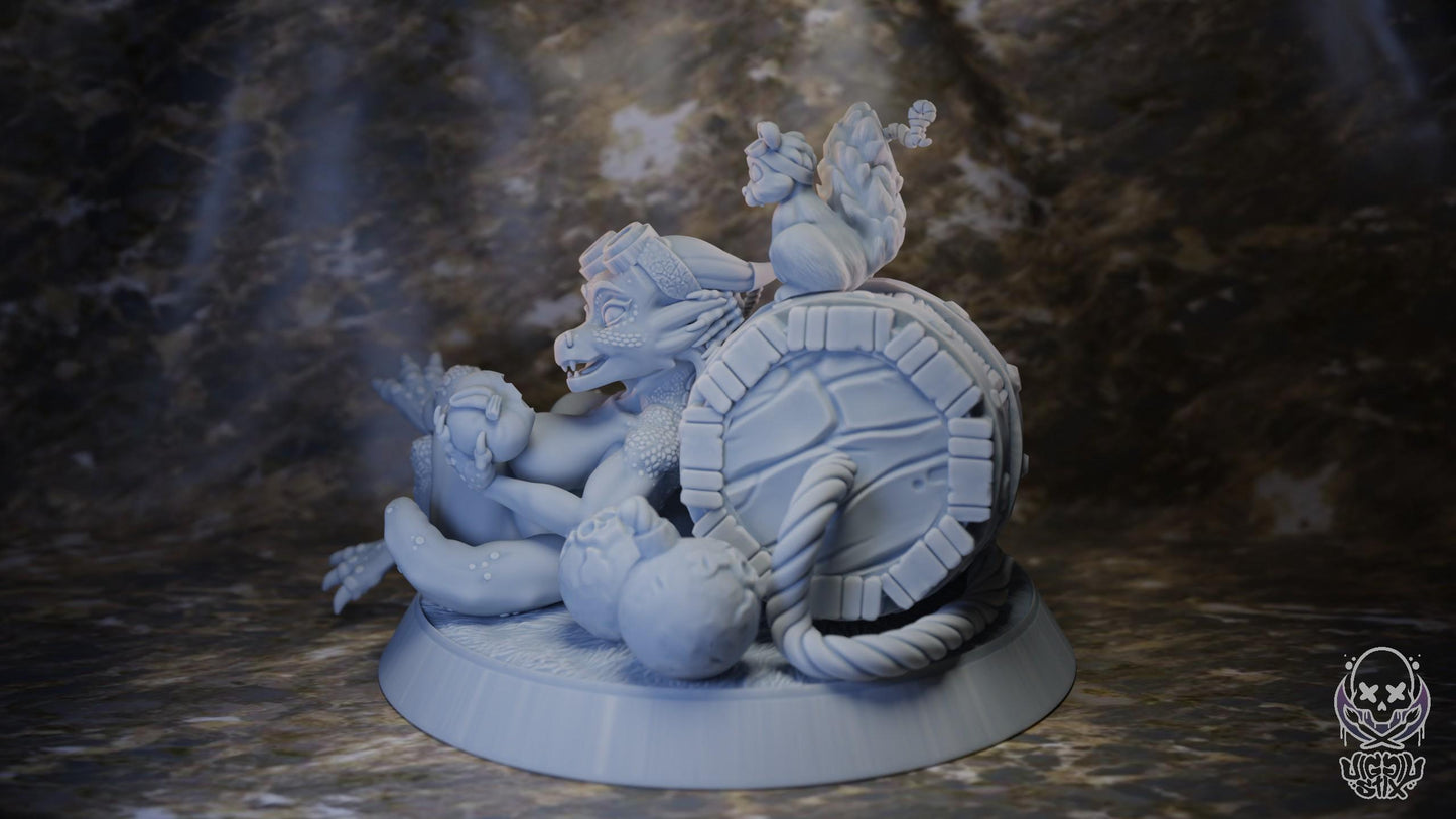 Kobold Sapper Break Time Miniature - by Jigglystix