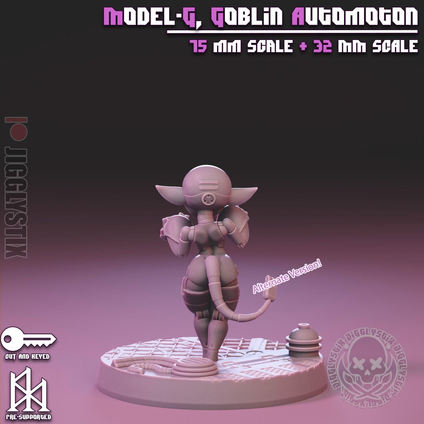 Model-G, the Goblin Automaton Miniature - by Jigglystix
