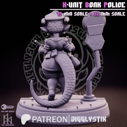 Kobold Cop K-Unit Bonk Police Miniature - by Jigglystix