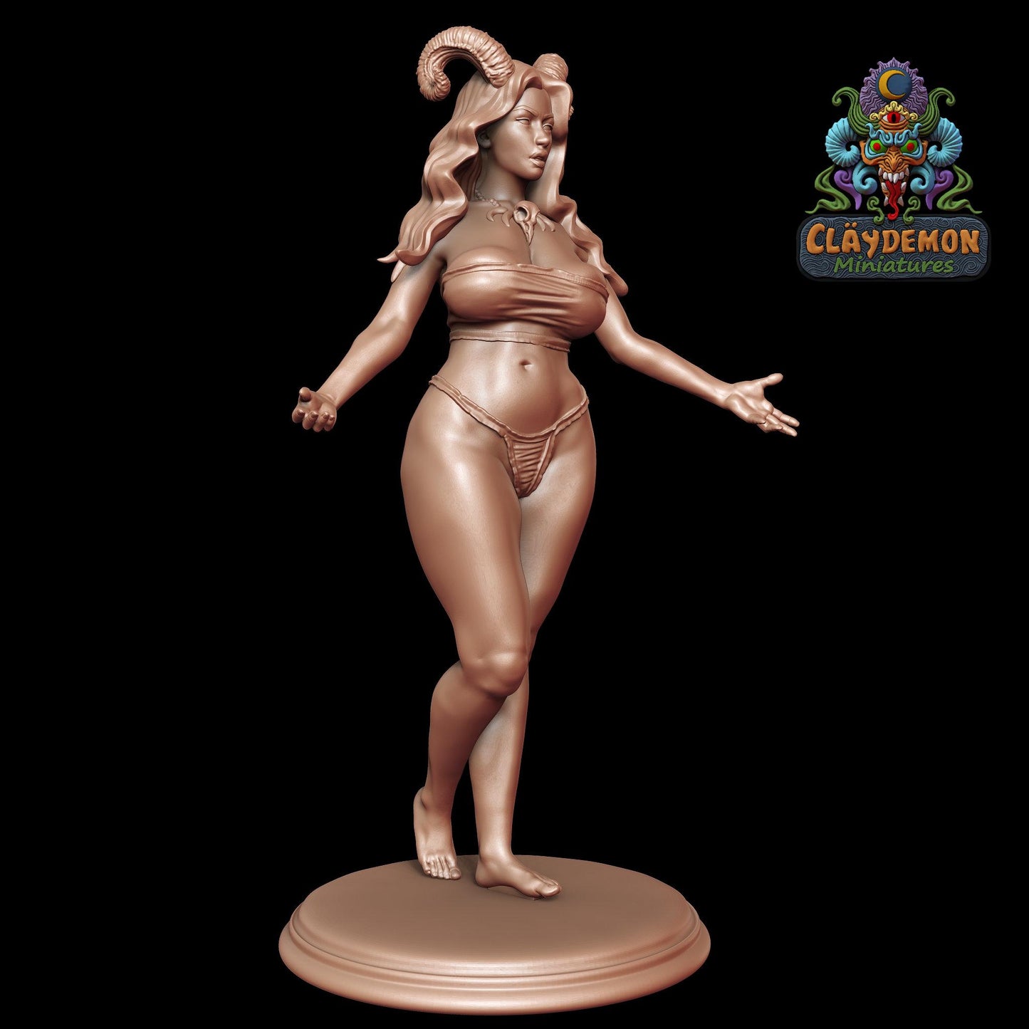 Azami the Ghost Conjurer Miniature - by Claydemon Miniatures