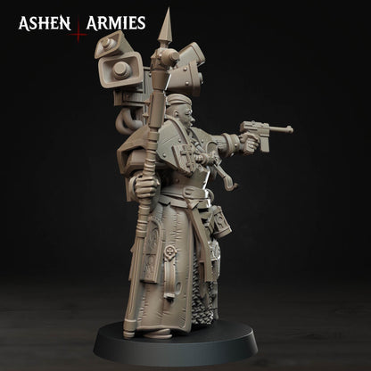 Bleeding Procession War Prophet Miniature - Ashen Armies by Bite the Bullet