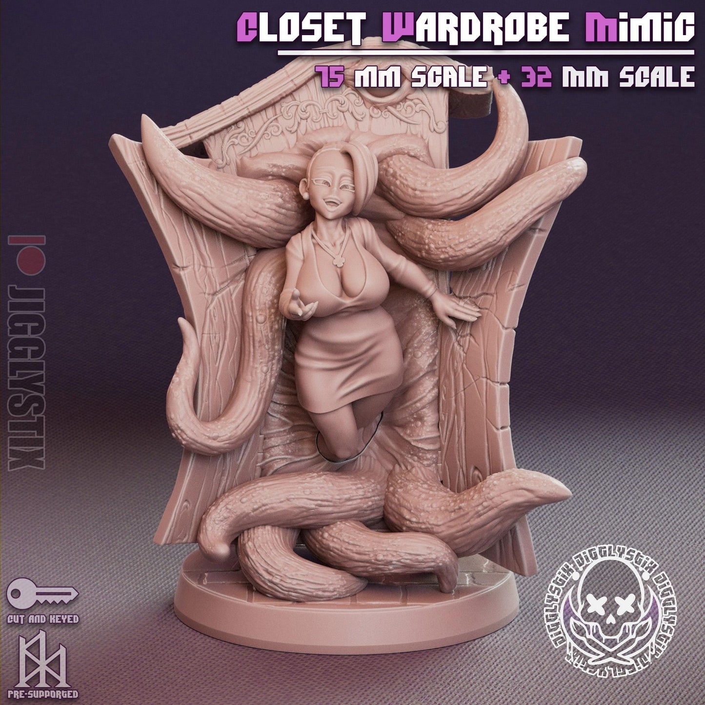 Closet Wardrobe Mimic Miniature - by Jigglystix