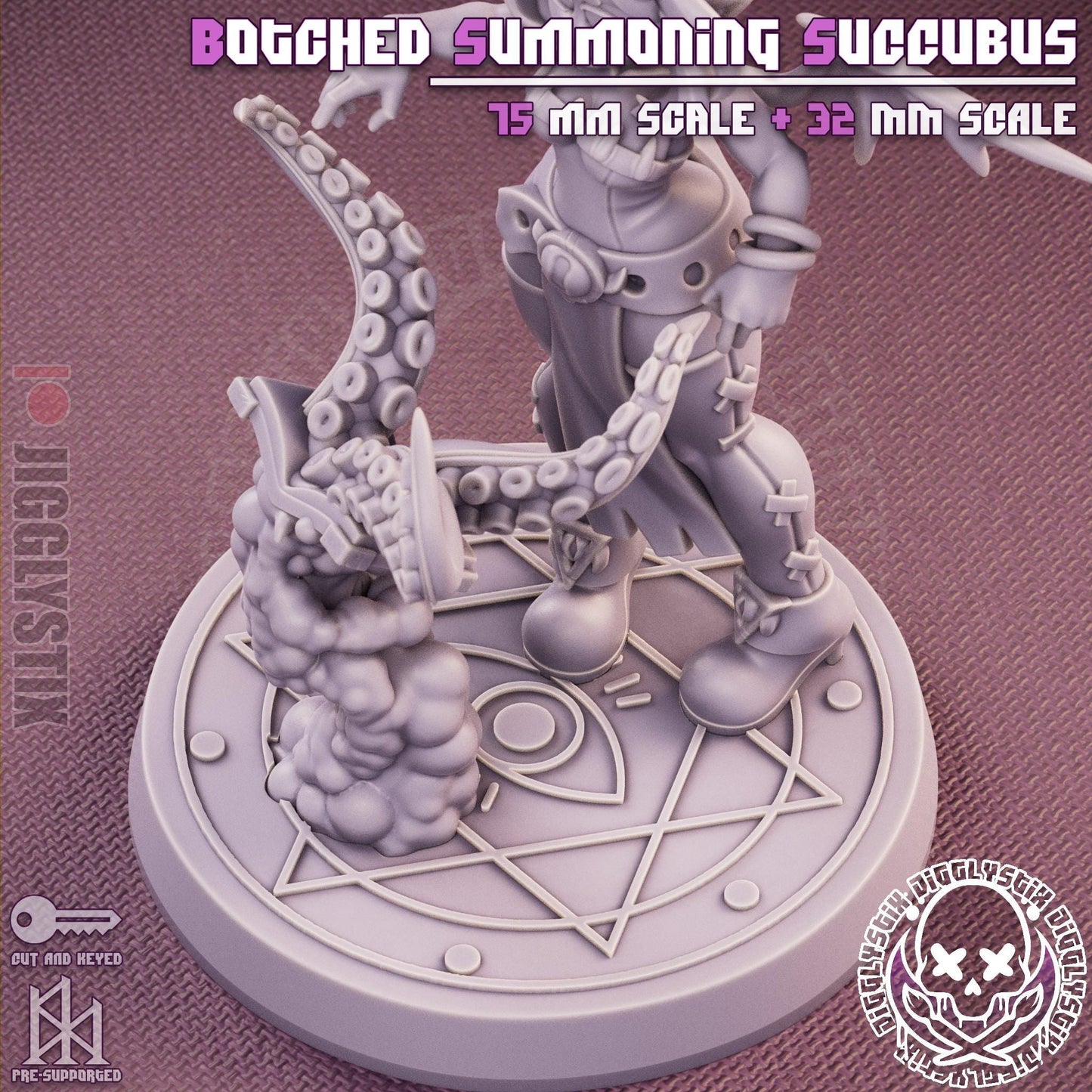 Botched Summoning Succubus Miniature - by Jigglystix
