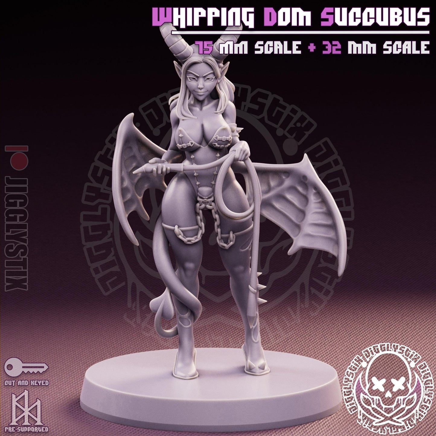 Whipping Dom Milf Succubus Miniature - by Jigglystix