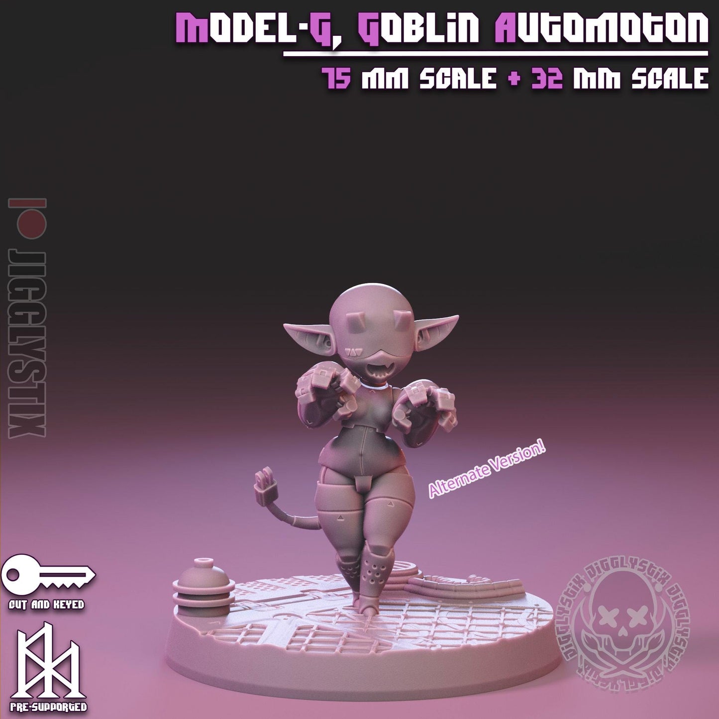 Model-G, the Goblin Automaton Miniature - by Jigglystix