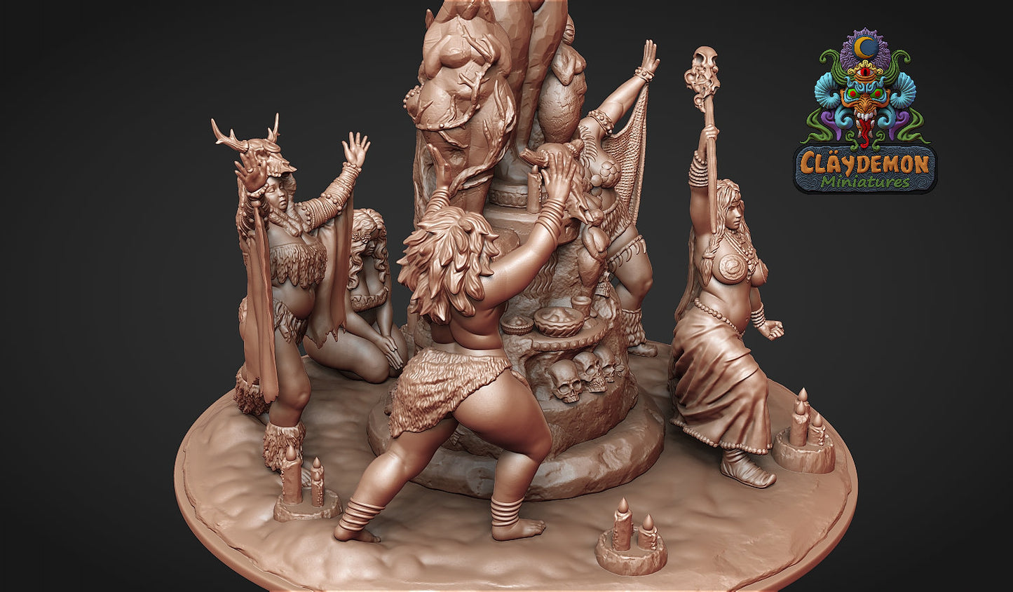 The Ritual of Derketo Diorama - by Claydemon Miniatures