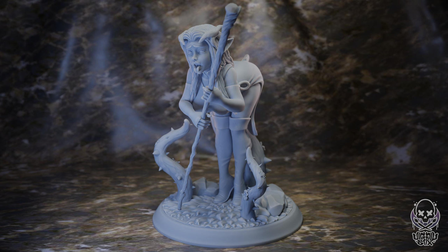 Secret Druid Practice Miniature - by Jigglystix