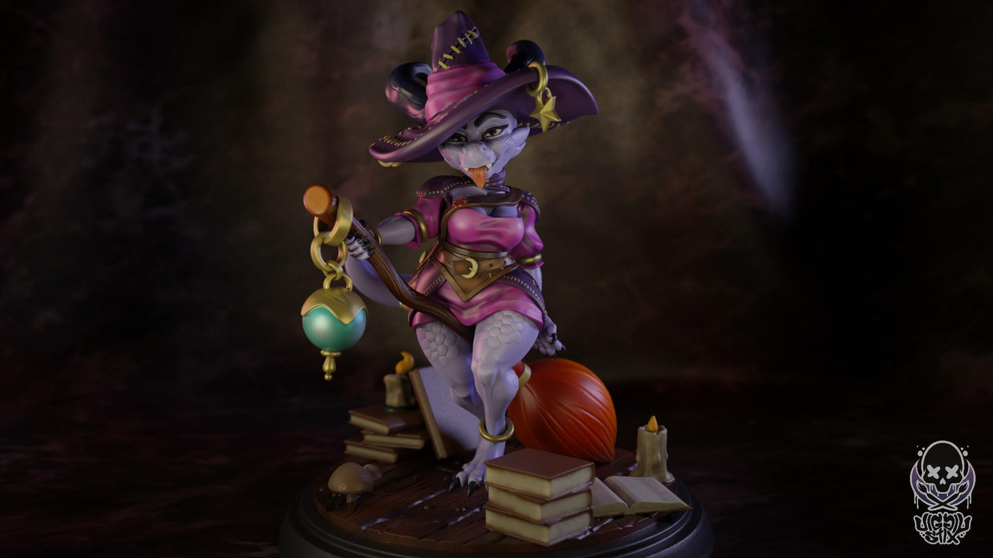 Kobold Astrology Witch Miniature - by Jigglystix