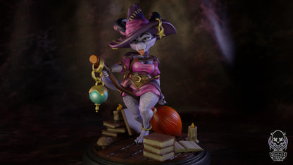 Kobold Astrology Witch Miniature - by Jigglystix