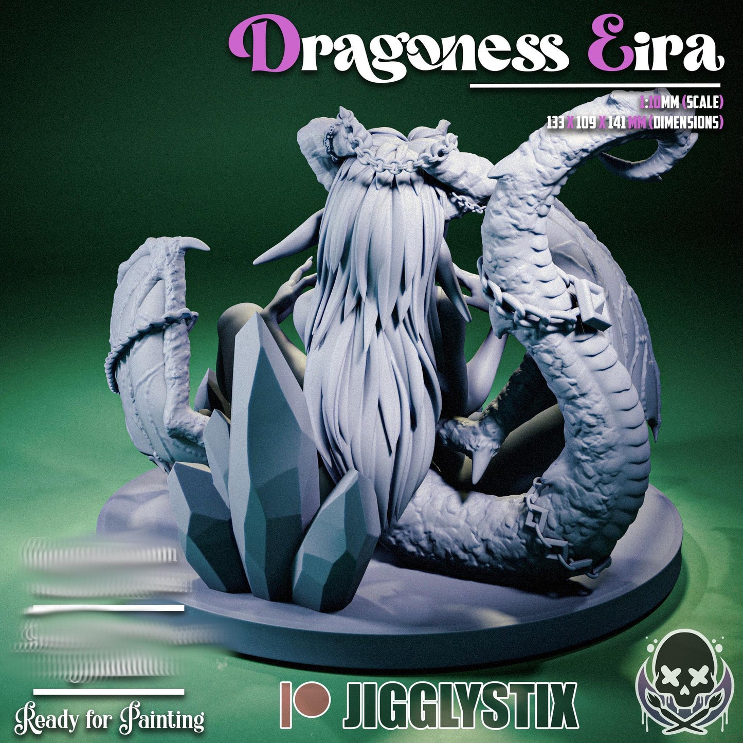 Dragoness Eira Miniature - by Jigglystix