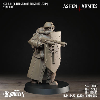 Sanctified Legion Yeomen Miniatures - Ashen Armies by Bite the Bullet