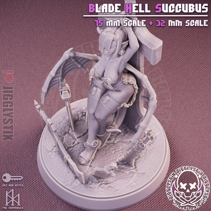 Blade Milf Succubus Miniature - by Jigglystix
