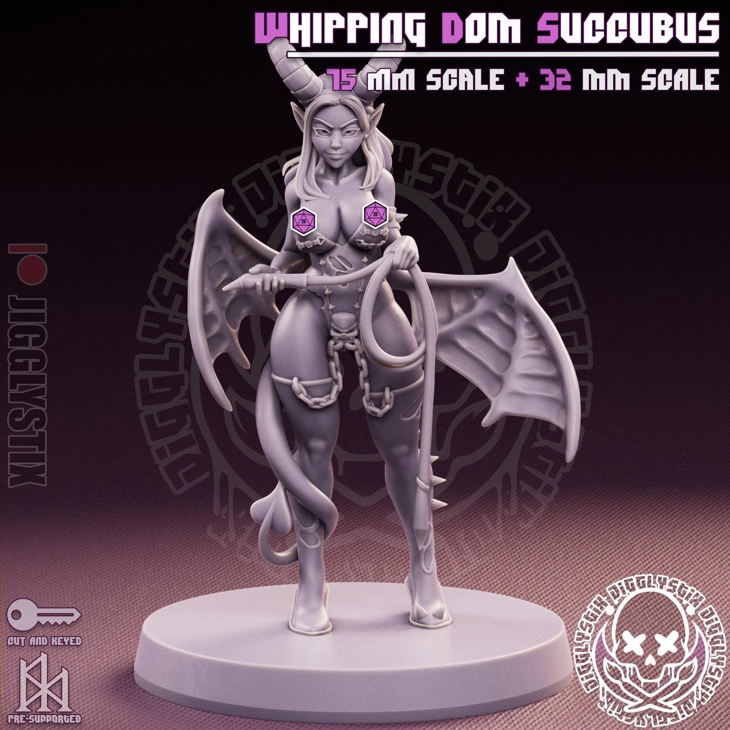 Whipping Dom Milf Succubus Miniature - by Jigglystix