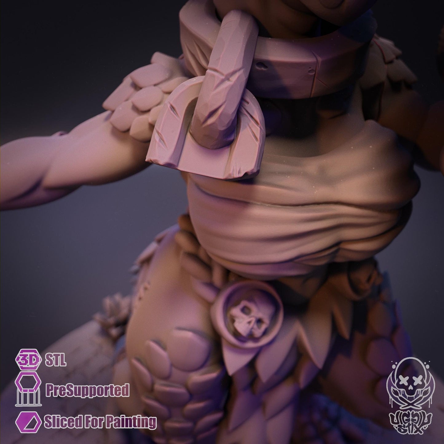 Embattlement Saber Kobold Miniature - by Jigglystix