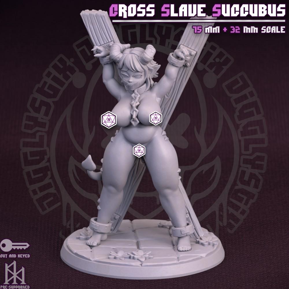 Cross Bondage Succubus Miniature - by Jigglystix