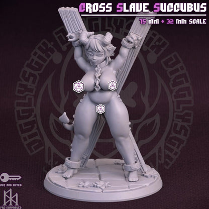 Cross Bondage Succubus Miniature - by Jigglystix