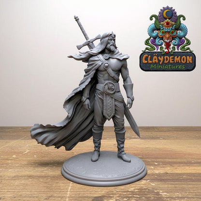 Bjorg the Dragonslayer Miniature - by Claydemon Miniatures