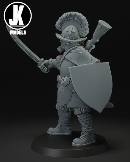 Papal Captain Swiss Guard Miniature - JK Remo Models