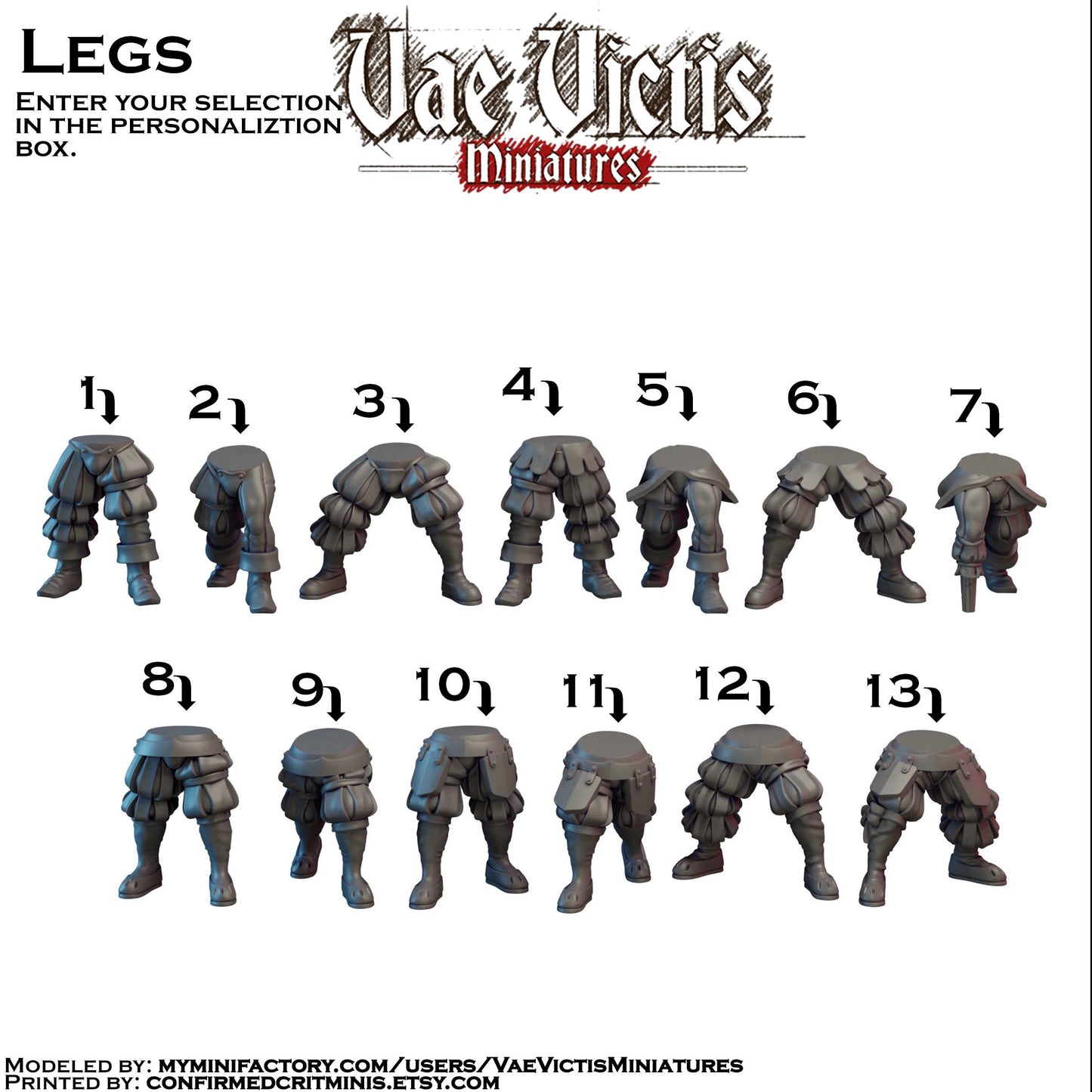 Modular Elite Mercenary Landsknecht Miniatures - by Vae Victis Miniatures