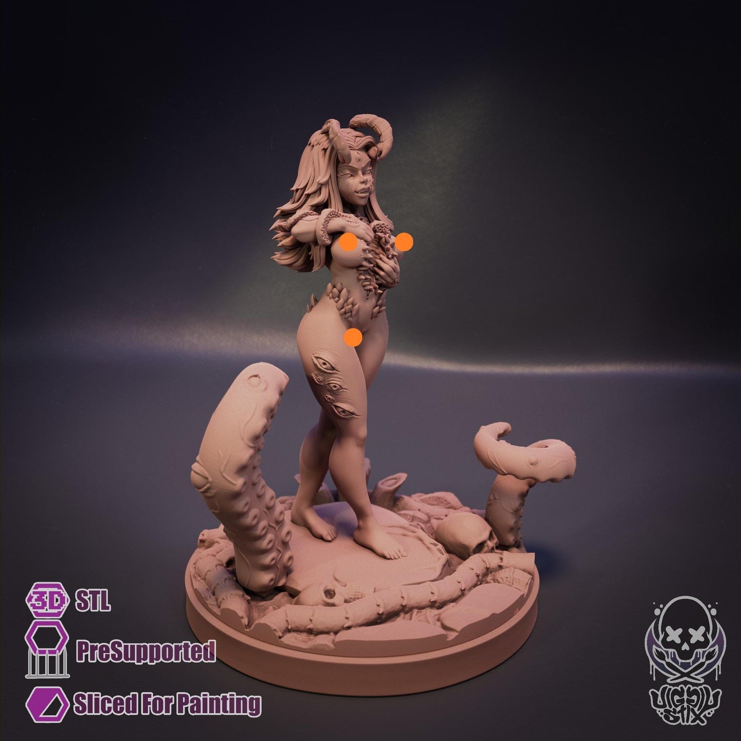 Eldritch Vessel Pinup Miniature - by Jigglystix