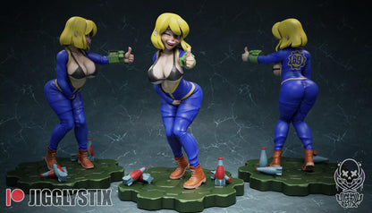 Vault Girl (Vault 69) Miniature - by Jigglystix