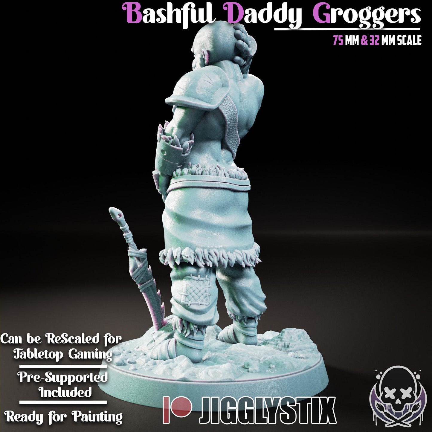 Bashful Daddy Groggers Miniature - by Jigglystix