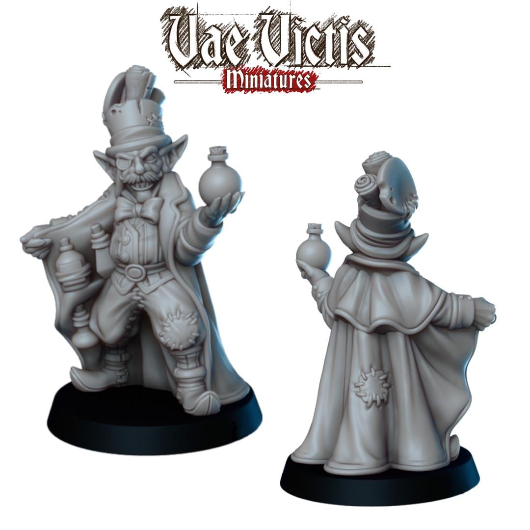 Goblin Merchant Miniature - by Vae Victis Miniatures