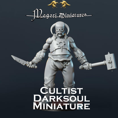 Darksoul Cultist Miniature A - by Magori Miniatures