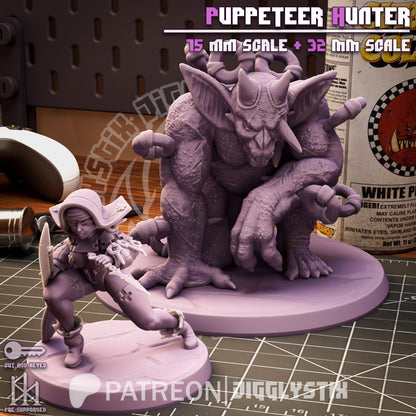 Puppeteer Hunter Miniature - by Jigglystix