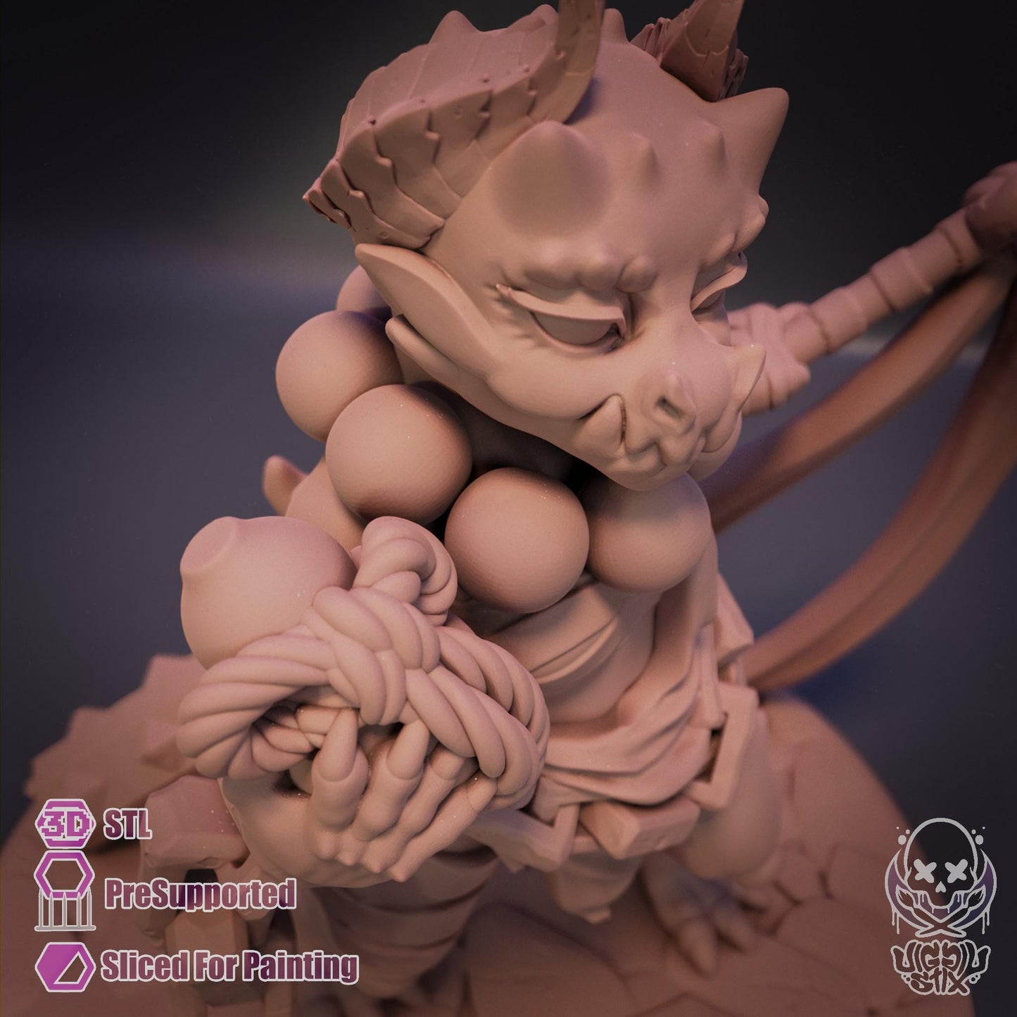 Kaiju Empress Kobold Miniature - by Jigglystix