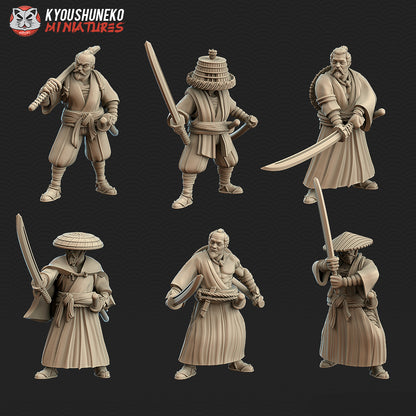Japanese Ronin Miniatures - by Kyoushuneko Miniatures