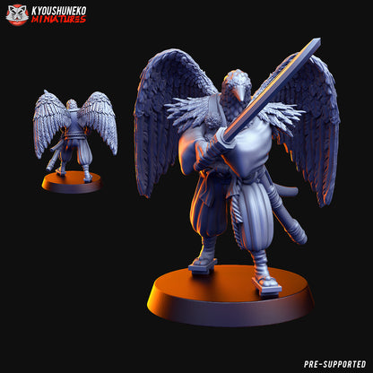 Japanese Samurai Tengu Miniatures - by Kyoushuneko Miniatures