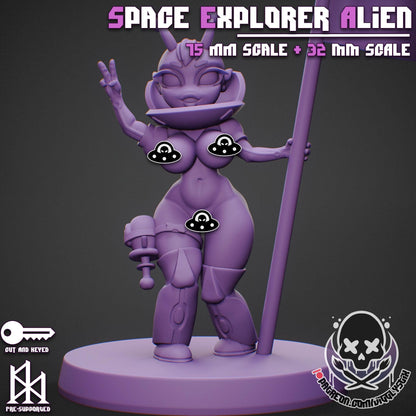 Space Exploration Alien Gobbo Miniature - by Jigglystix