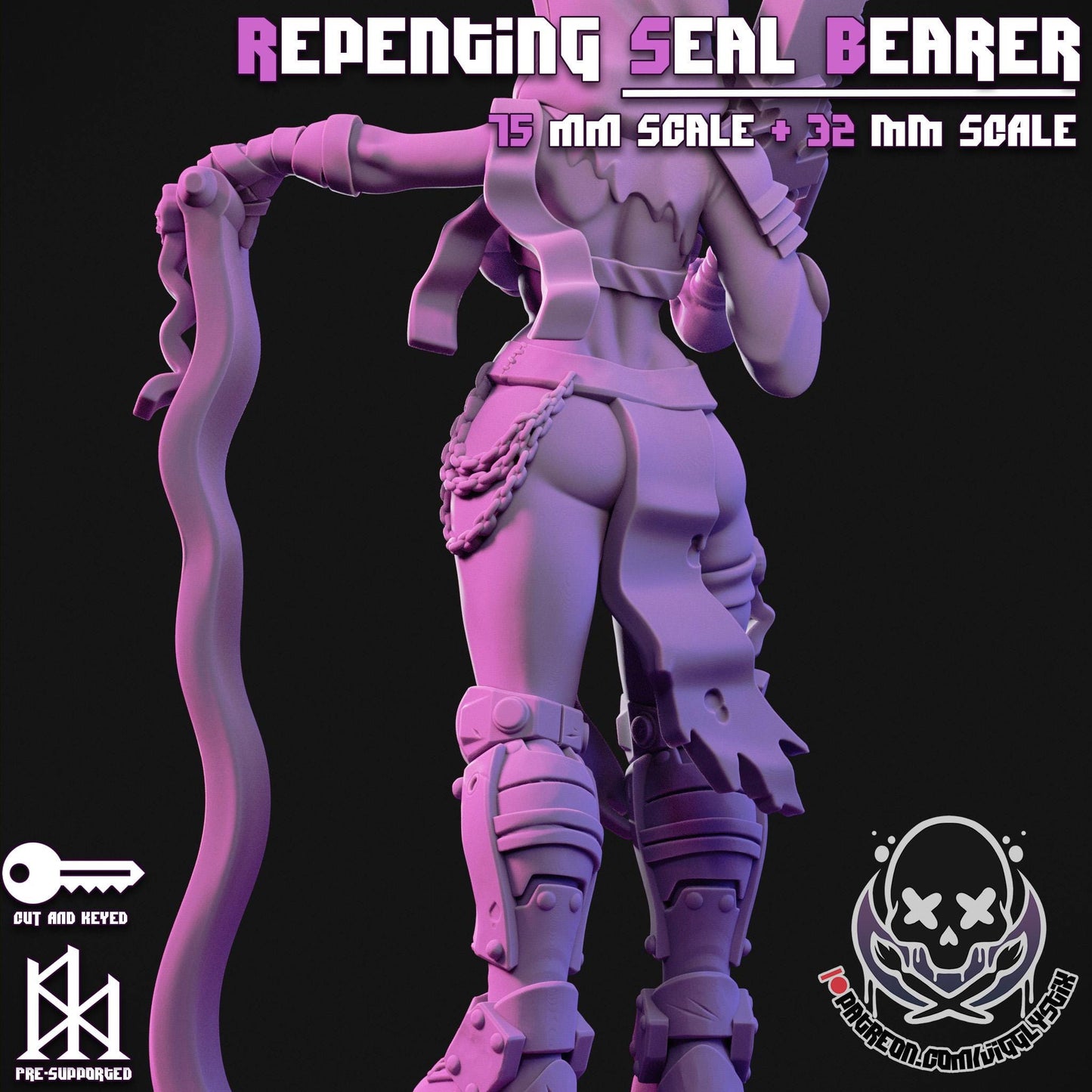 Repenting Seal Sister Miniature - by Jigglystix