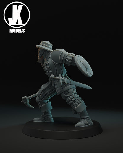 Veteran Mercenary Miniature - JK Remo Models