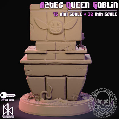 Aztec Queen Goblin Miniature - by Jigglystix