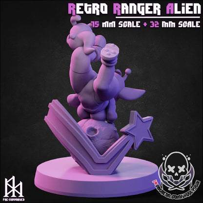 Retro Alien Ranger Gobbo Miniature - by Jigglystix